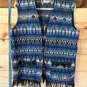 LA Original Blue woven cotton Vest